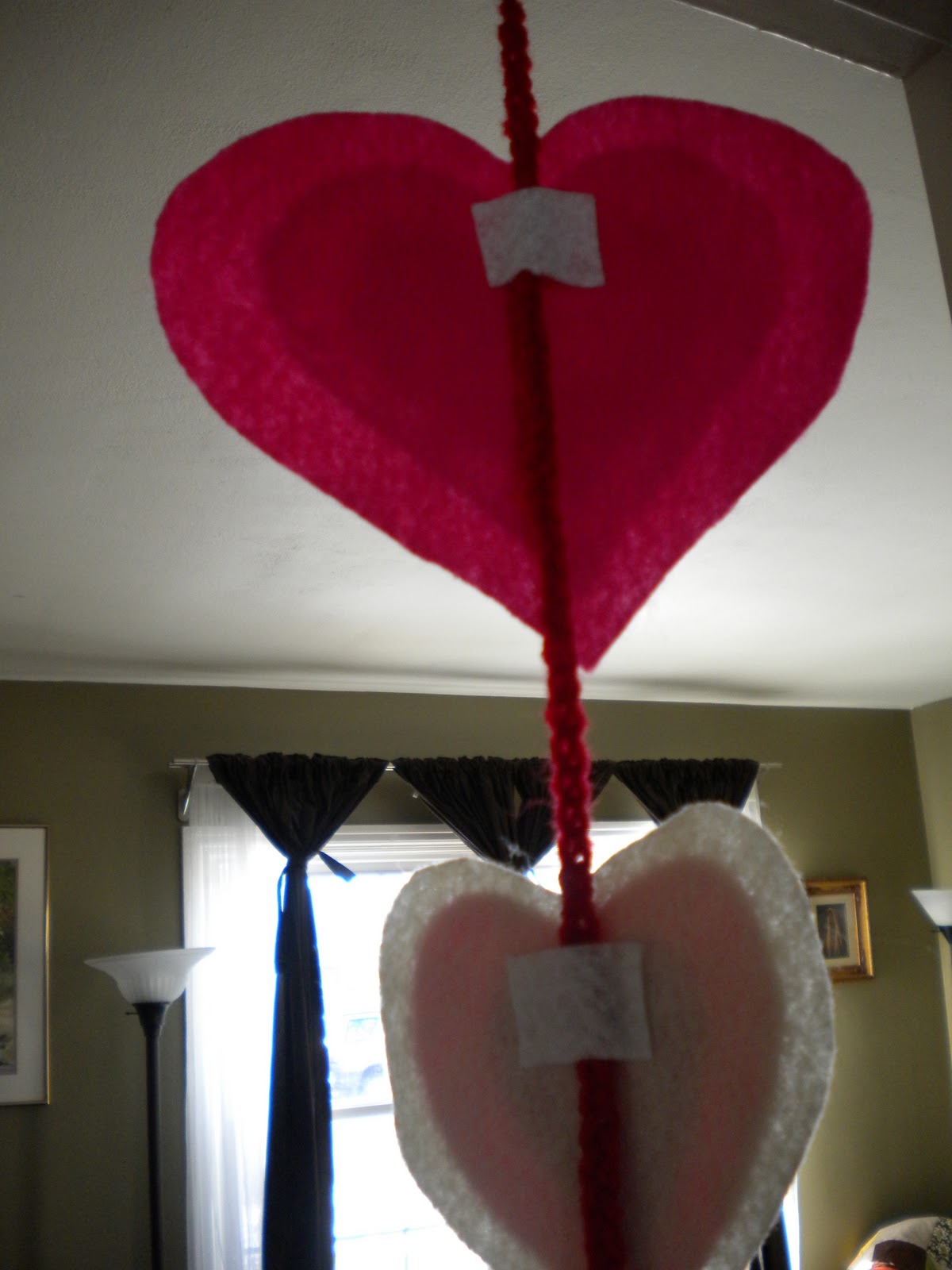 Just the 4 of us Valentine Heart Streamers