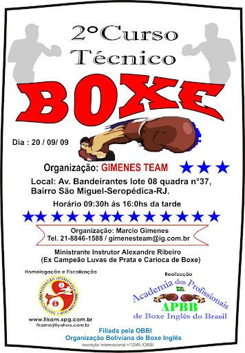 Entre em contato, não fique de fora de se aperfeiçoar mais no BOXE.