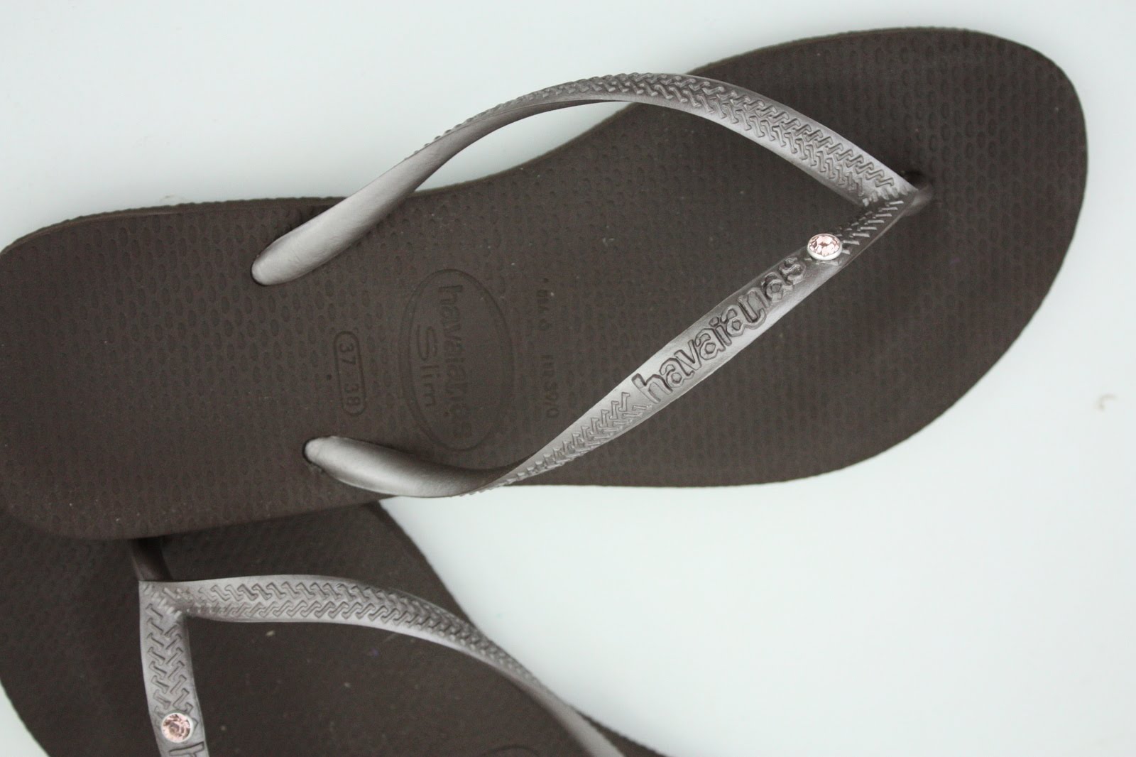 havaianas slippers met steentjes