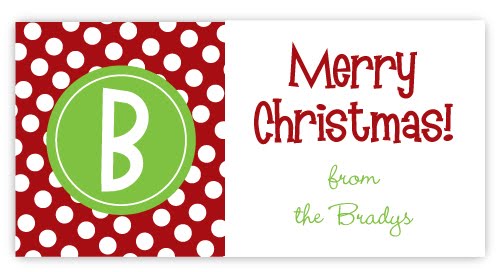 Christmas Card labels