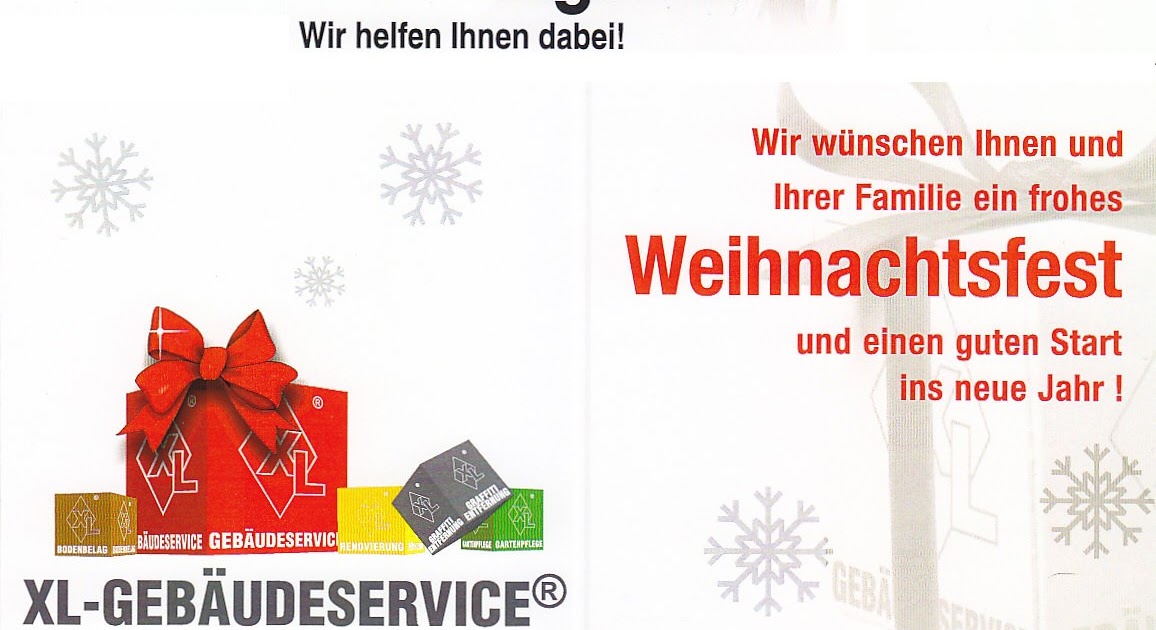 XL Dresden Hausmeister Weihnachtsgrüße