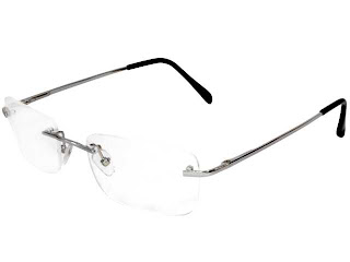 rimless fake glasses