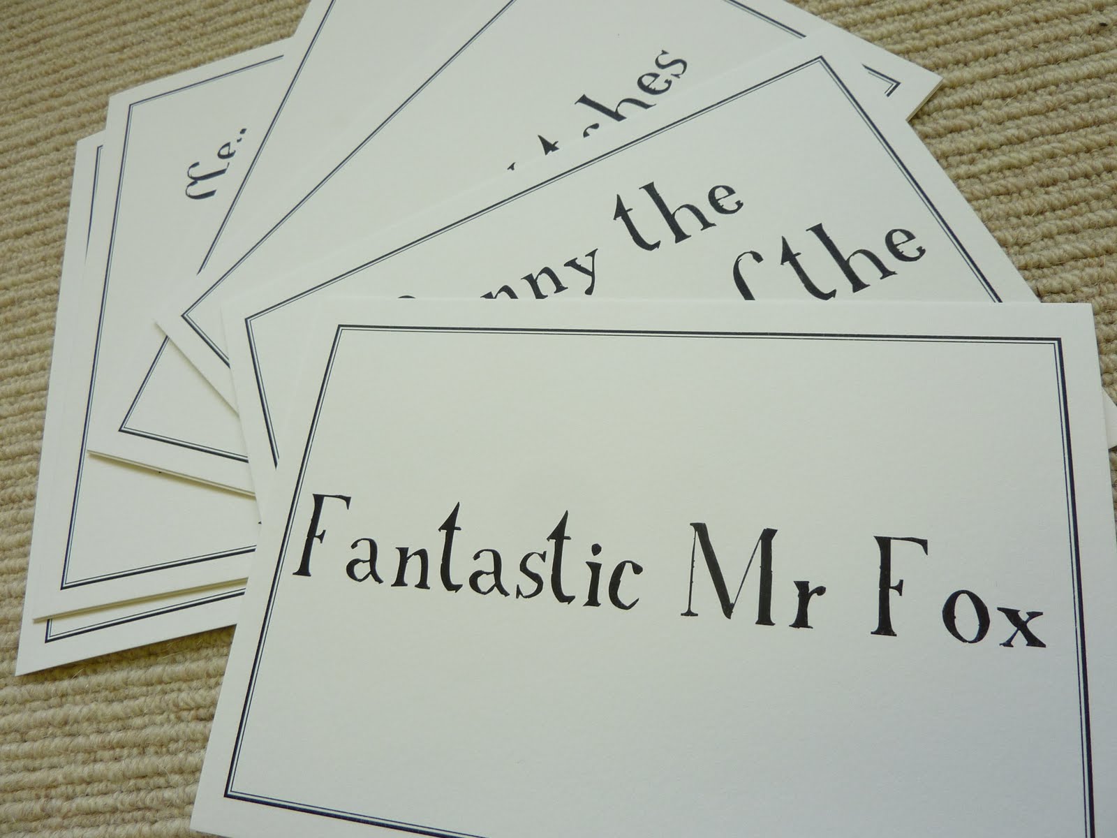 table name cards