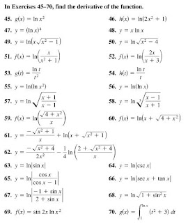 derivatives of exponential functions