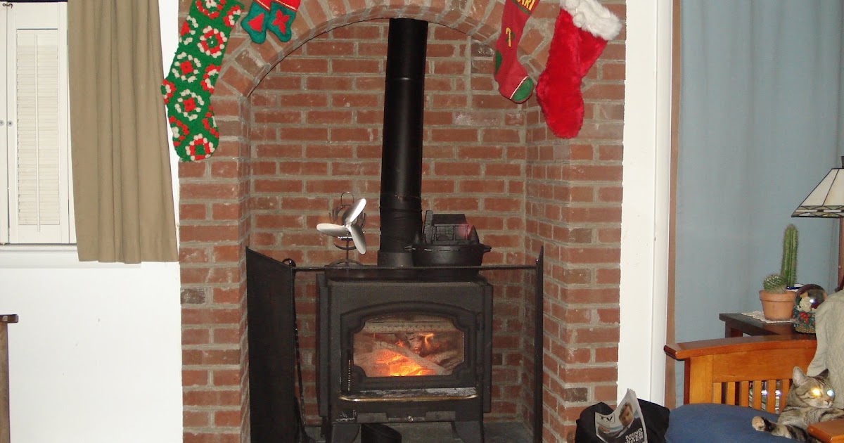 Benson Custom Masonry Completed wood stove alcove