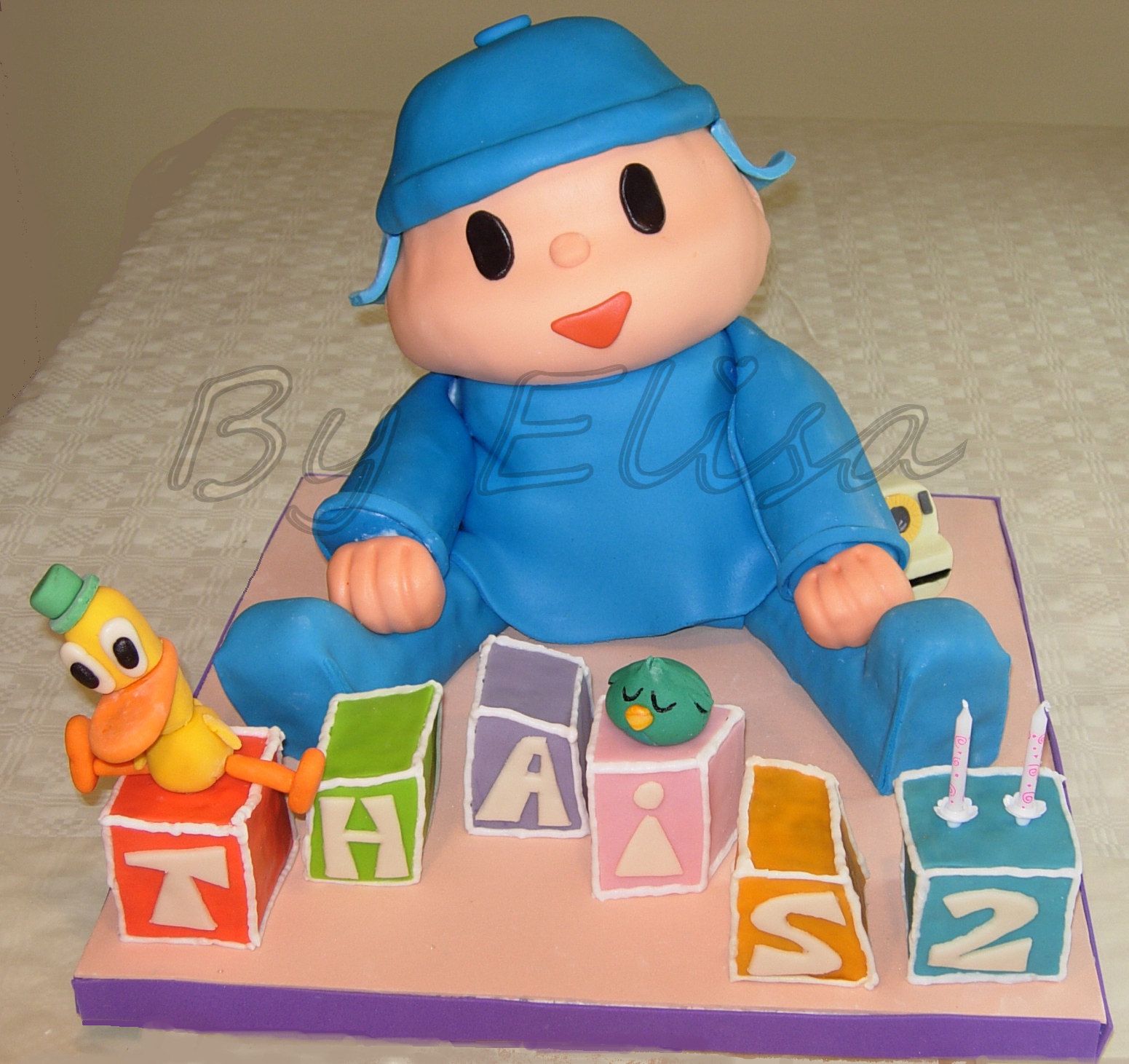 Tartas que enamoran!!: Pastel Pocoyo en 3D