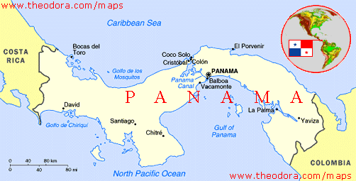 A map of Panama