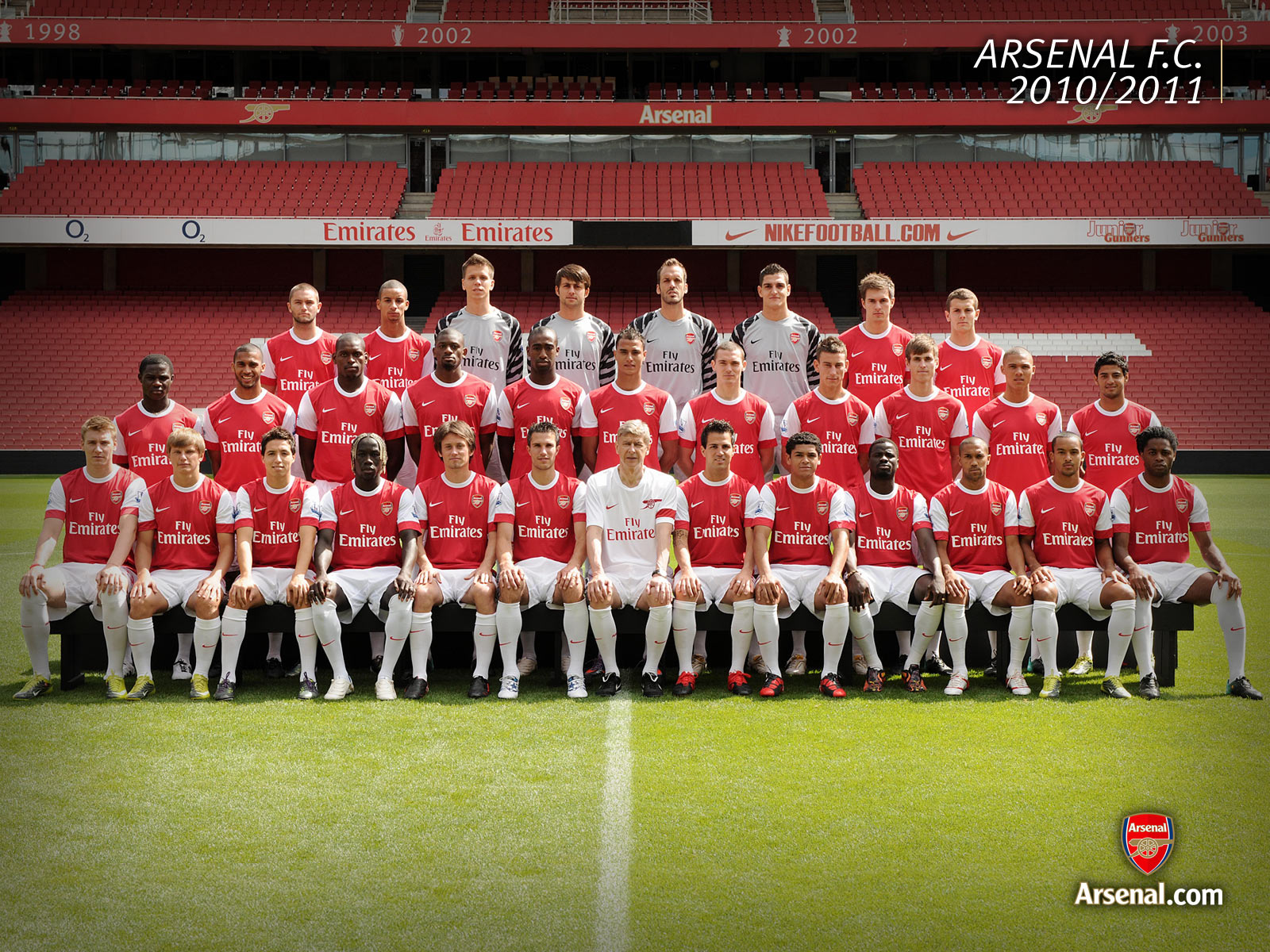 EPL wallpaper: Arsenal 2010/2011 team wallpaper