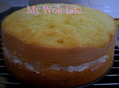 My Wok Life Cooking Blog - Homebaked Mango Cake for Birthday Celebration -