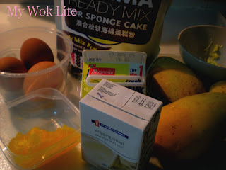 My Wok Life Cooking Blog - Mango Cake Recipe -