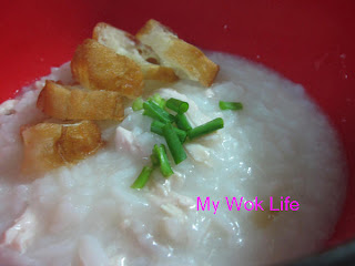 My Wok Life Cooking Blog Tips & Tricks to Achieve Silhouette Smooth Texture and Mouthfeel in my Homecooked Chicken Porridge