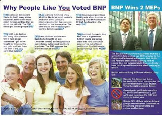 BNP Leaflet Using Stock Photograph