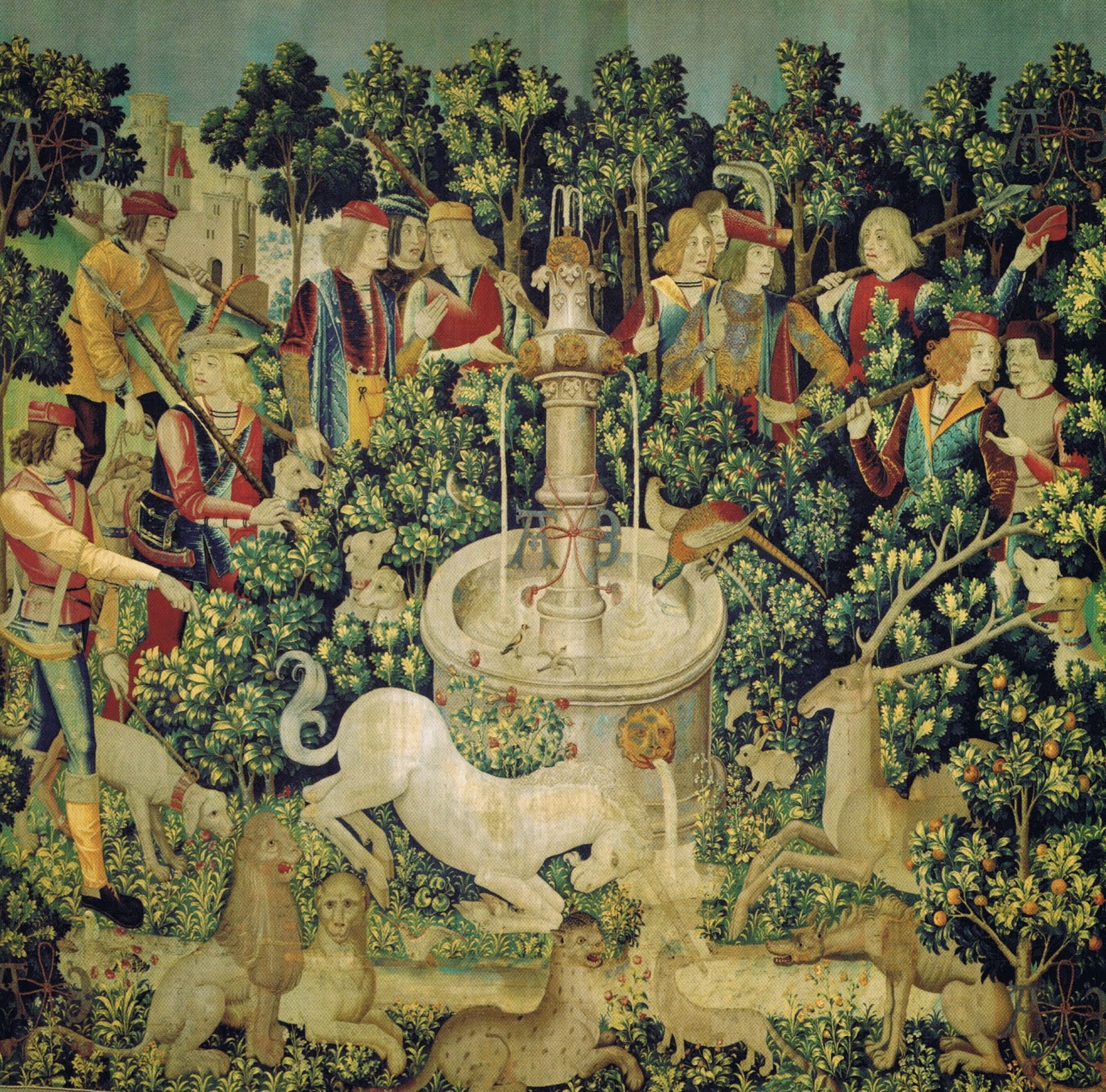 Art Masterpieces Of The Ages Unicorn Is Found At The Fountain Tapestry