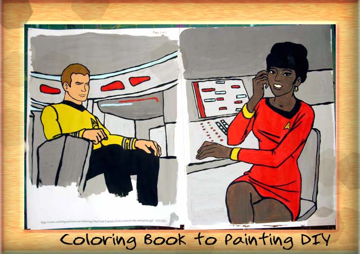 Coloring Book Pages To Awesome Paintings