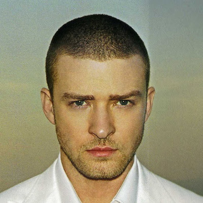 Justin Timberlake sported a shaved haircut. Picture by Krystian M