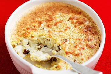 Baked rice pudding