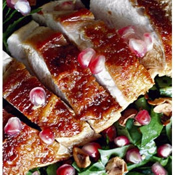  to try Roast chicken with pomegranate, date and watercress salad recipe.