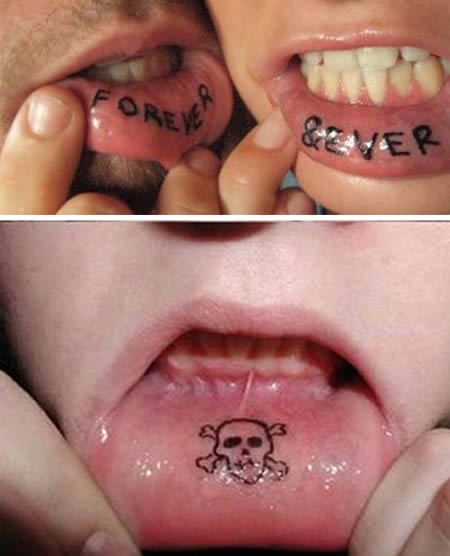 the tattoo of the lips that's