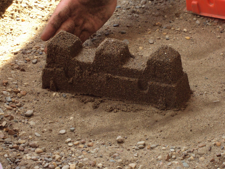 Sandcastle in Preschools Sandbox