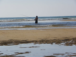 Fishing from the shore
