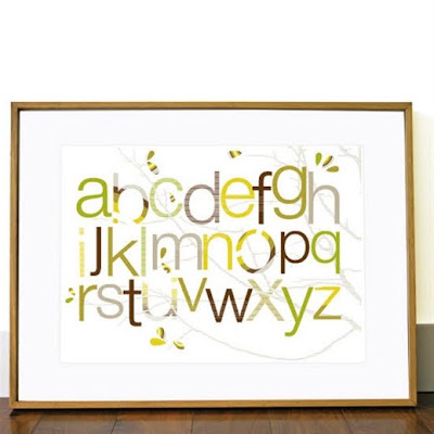  Olli & Lime George Collection Alphabet Wall Art