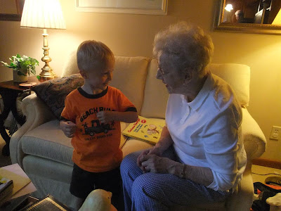grandma and great grandson