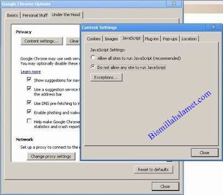 Disable Javascript in Chrome Disable/Enable Javascript on Google Chrome