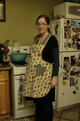 Inder Loves Folk Art An Even More Pregnant Inder Models A New Apron