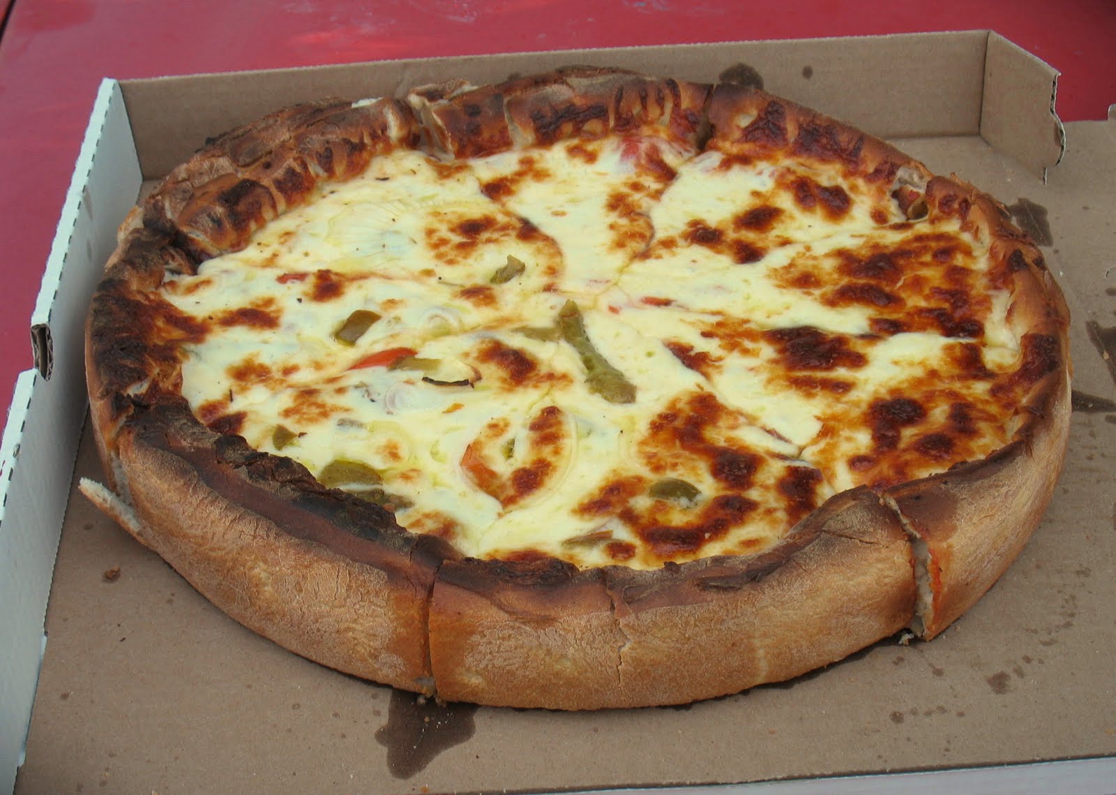 dominos deep dish pizza