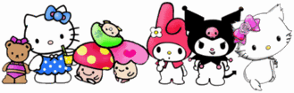 Hello-kitty and friends