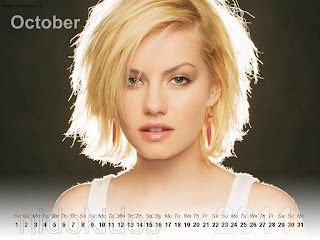 New Year 2011 Calendar, Elisha Cuthbert Desktop Wallpapers