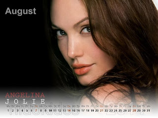 New Year 2011 Calendar, Angelina Jolie Desktop Wallpapers