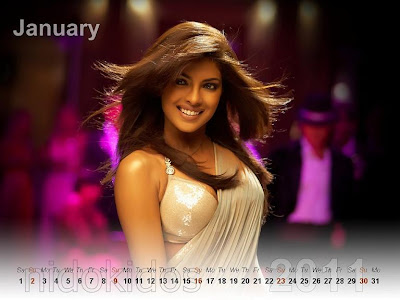 New Year 2011 Calendar, Priyanka Chopra 
Desktop Wallpapers