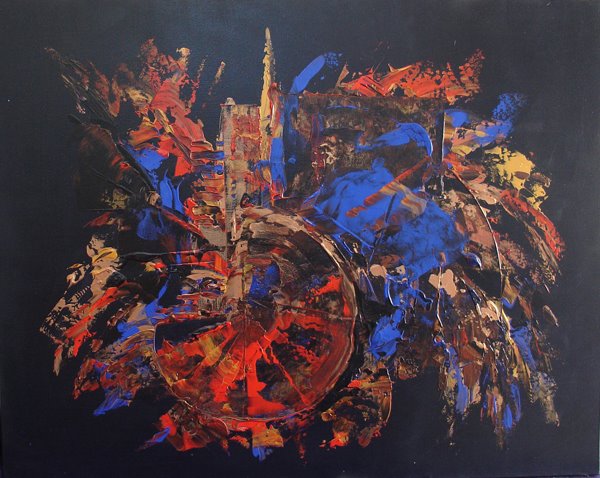 La grande roue du monde - 92 x 73 cm - Non disponible