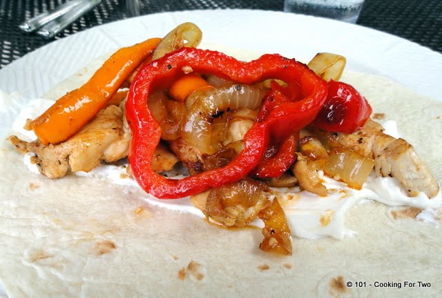 30 minute Chicken Fajitas a la Grill from 101 Cooking For Two
