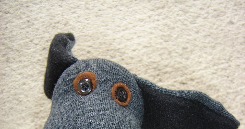 little black teapot Single Sock Dog Tutorial