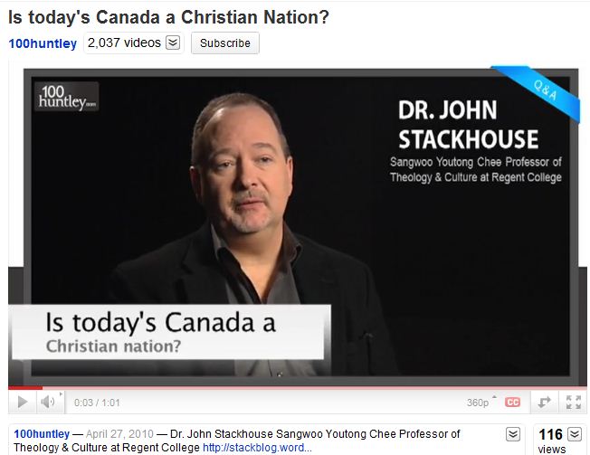 Is today's Post-Christian Canada a Better Nation - Click for Video
