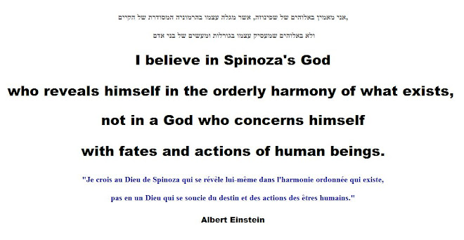 I believe in Spinoza's God