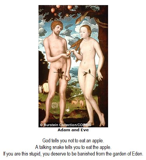 Adam, Eve and the fig leaf