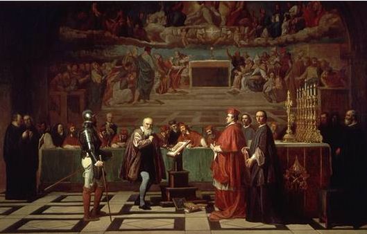 Galileo before the Holy Office, a 19th century painting by Joseph-Nicolas Robert-Fleury