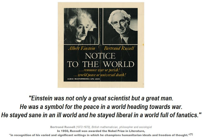 Einstein was not only a great scientist - he was a man of PEACE