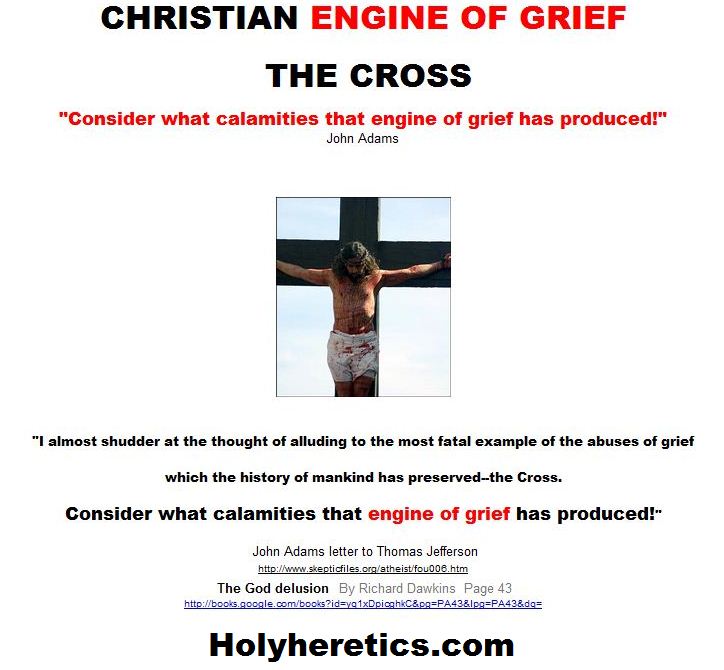Christian engine of grief - the cross