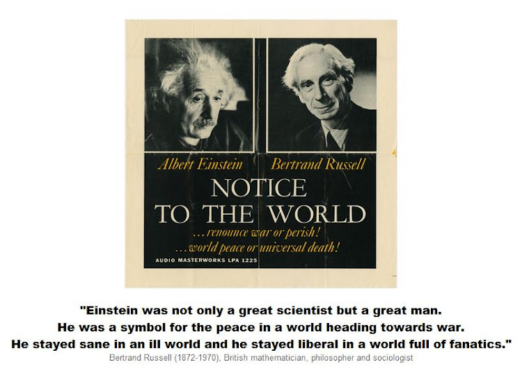 Einstein was a symbol for the peace in a world heading towards war.