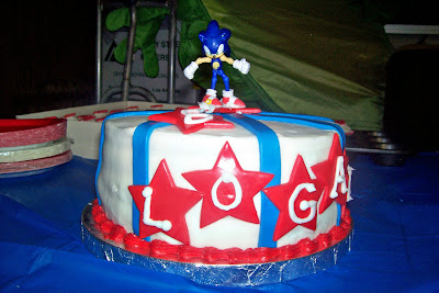 Sonic Birthday Cake on Mommie Do  Sonic The Hedgehog Cake And Cupcakes