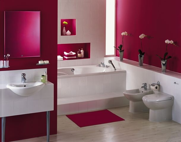 BAÑOS ROSADOS MUY SENSUALES / Decoración - Fotos - Decoractual - Diseño