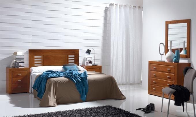 DORMITORIOS MATRIMONIALES EN 100% MADERA MACIZA AVELLANA / Fotos - Deco