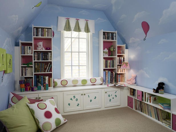 DORMITORIO INFANTIL / TEMÁTICA: BIBLIOTECA EN LAS NUBES - Deco-Dormitorios