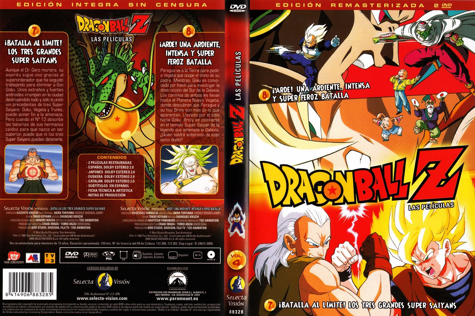Caratulas Dragon Ball Dragon Ball Z Las Peliculas Selecta Vision