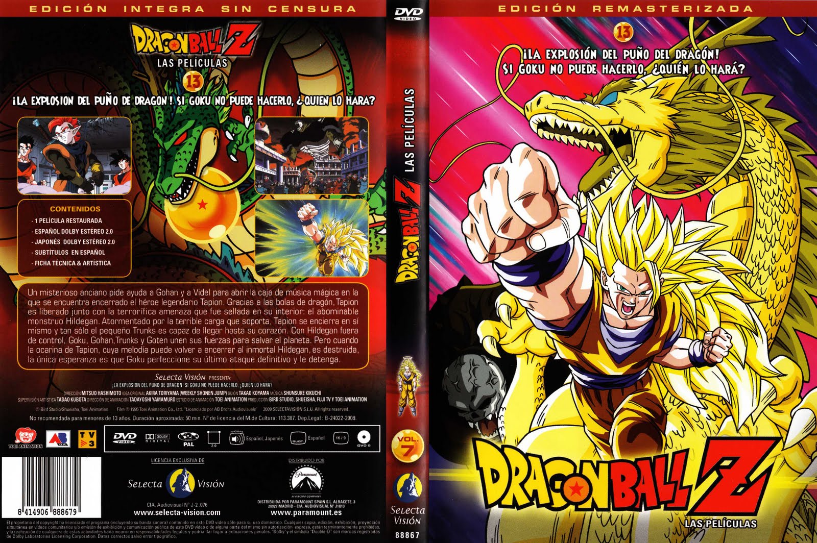 Caratulas Dragon Ball Dragon Ball Z Las Peliculas Selecta Vision