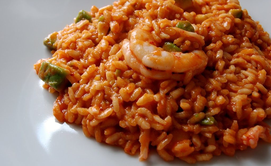 l'osso e la lisca Risotto gamberoni rossi e avocado